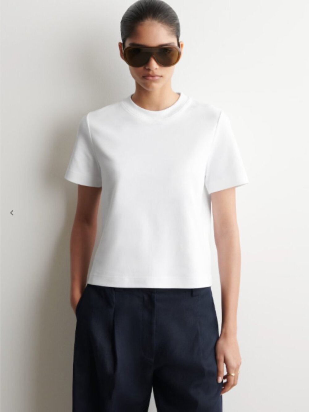 COS Clean Cut White T-Shirt - Size Small - Worn Once